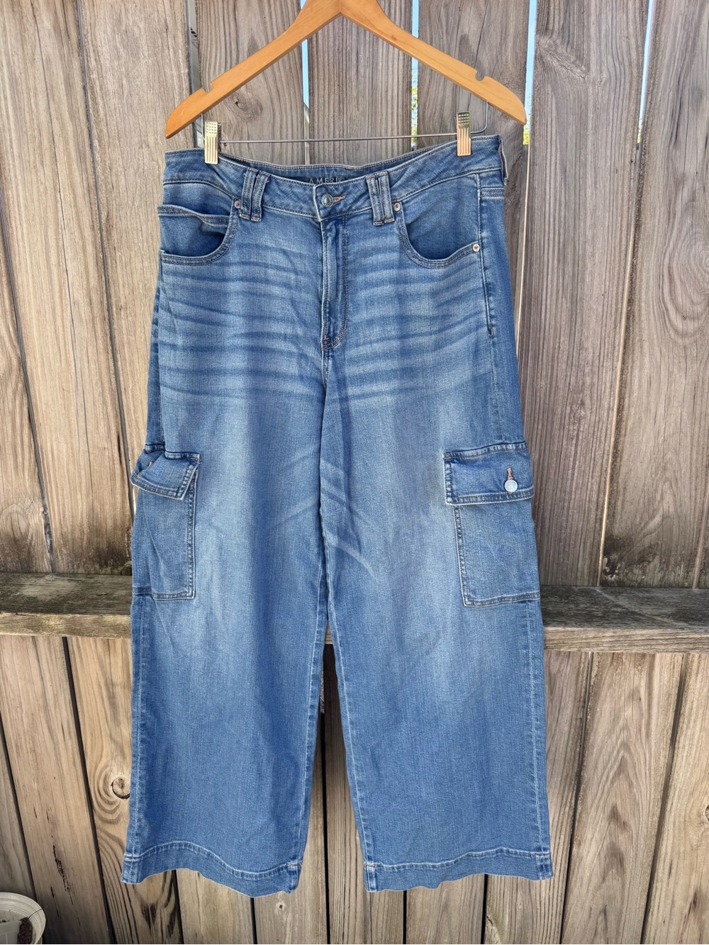 American Eagle Baggy Wide Leg Jeans / 12